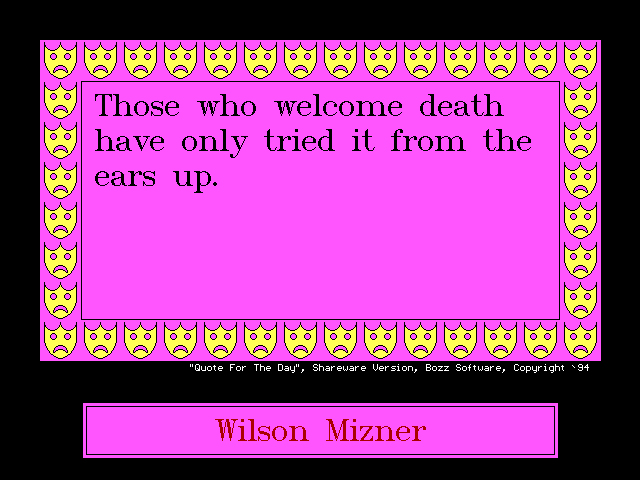 Screenshot (3) - MS-DOS version of Quote for the Day