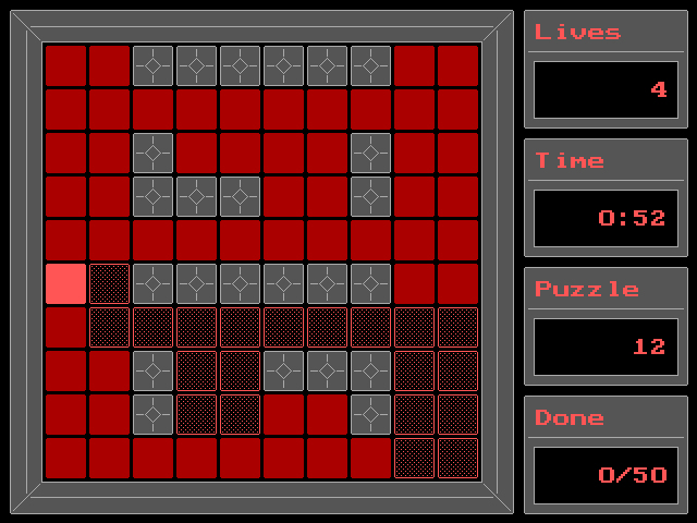 Screenshot (7) - MS-DOS version of Squarez